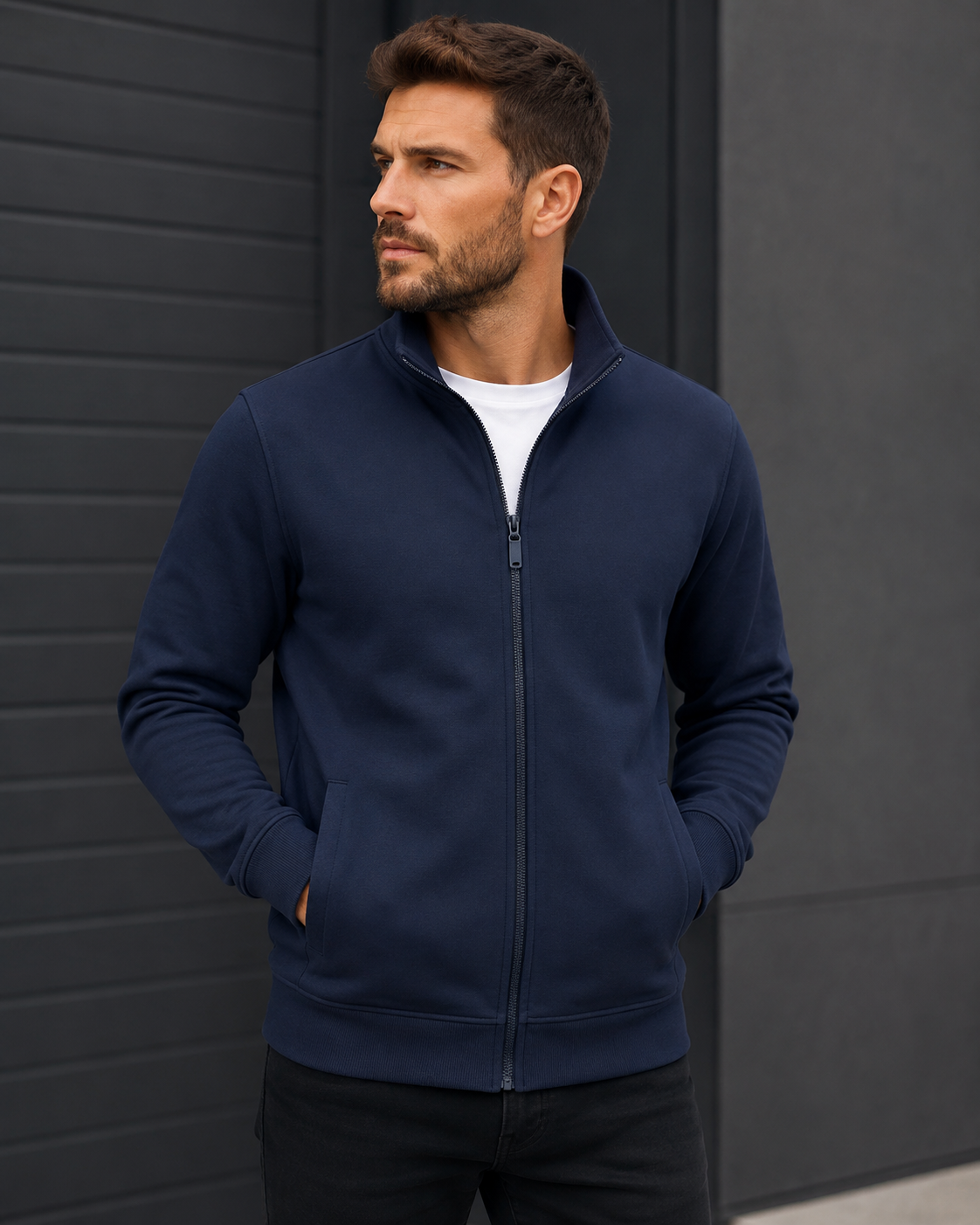 Sweatjacke Navy 300 g/m²