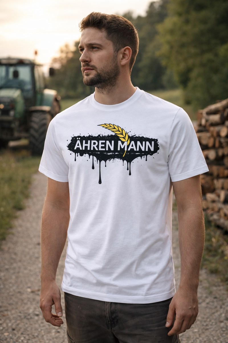 Ähren Mann T-Shirt – Dorfleben Edition