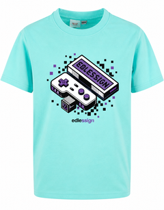 edlessign Kids Retro Gamer T-Shirt mit Controller Design