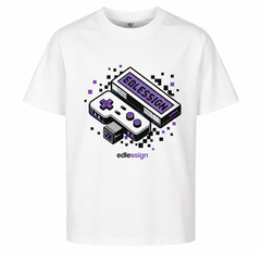edlessign Kids Retro Gamer T-Shirt mit Controller Design