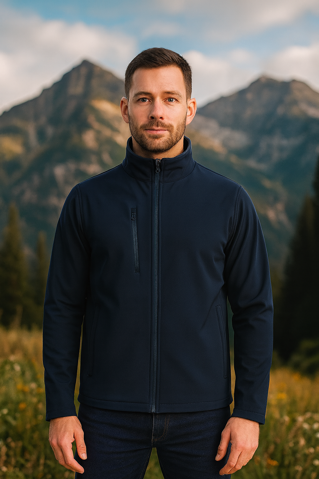 Basic Softshell Jacke