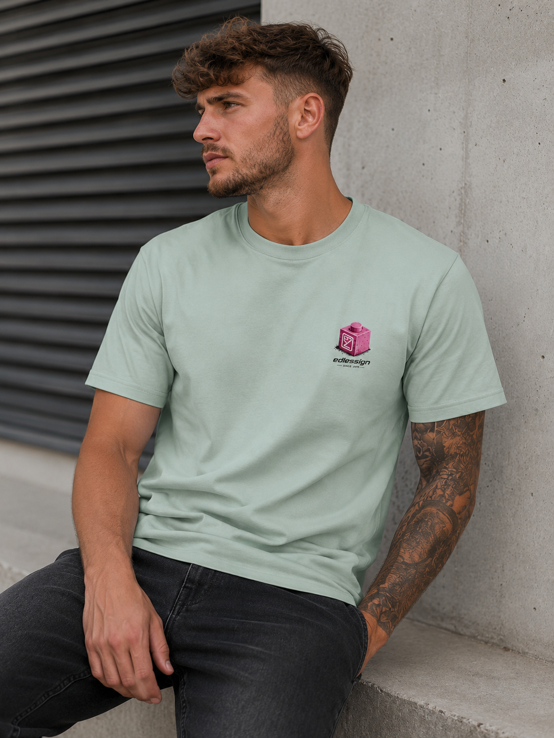 Bois Tee – Cube Pink