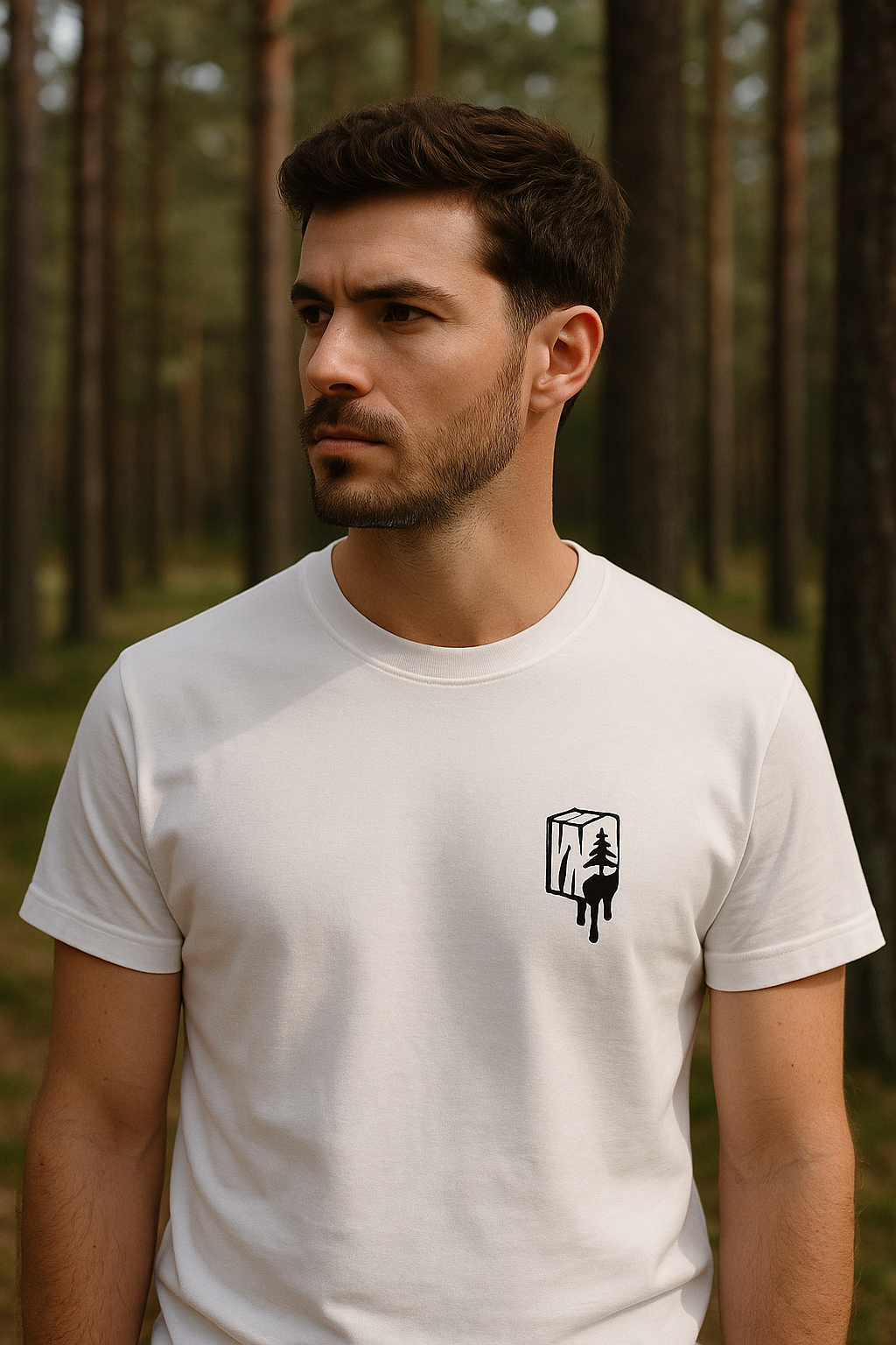 Wood & Resin T-Shirt – Natur trifft Streetstyle